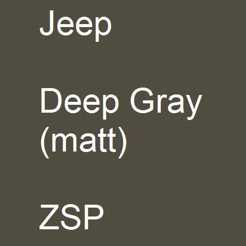 Jeep, Deep Gray (matt), ZSP.